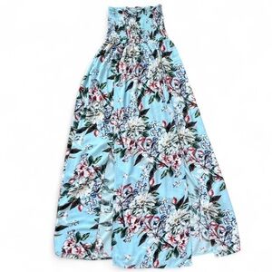 Amisu Blue Floral Sleeveless Dress - Size 8